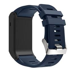 Armband Kompatibel mit Garmin Vivoactive HR Armband - Sport Silikon Uhrenarmband Replacement Wechselarmband Ersatzarmband für Garmin Vivoactive HR Smartwatch (Marine) von Dkings