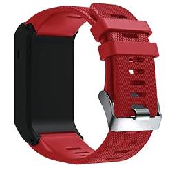 Armband Kompatibel mit Garmin Vivoactive HR Armband - Sport Silikon Uhrenarmband Replacement Wechselarmband Ersatzarmband für Garmin Vivoactive HR Smartwatch (Rot) von Dkings