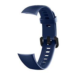 Armband Kompatibel mit Honor Band 5 Fitness Armband - Sport Silikon Uhrenarmband Replacement Wechselarmband Ersatzarmband für Huawei Honor Band 5 Smartwatch (Blau) von Dkings