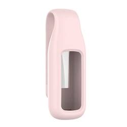 Dkings Cliphalter Kompatibel mit Fitbit Luxe Clip, Silikon Ersatz Verschluss Gurt Gehäuseabdeckung Zubehör Schutz Hülle Case für Fitbit Luxe Fitnesstracker Halterung (Rosa) von Dkings