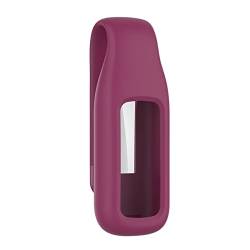 Dkings Cliphalter Kompatibel mit Fitbit Luxe Clip, Silikon Ersatz Verschluss Gurt Gehäuseabdeckung Zubehör Schutz Hülle Case für Fitbit Luxe Fitnesstracker Halterung (Wein) von Dkings