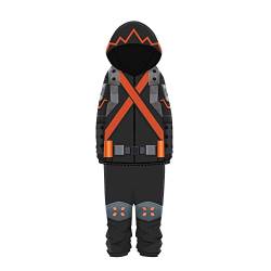 My Hero Academia Onesies Pyjama Bakugś Katsuki Todoroki Shouto Midoriya Izuku Cosplay Einteiler Format Jumpsuit MHA Anime Soft Unisex Nachtwäsche, Typ1, L von Dmspace