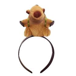 Dmuzsoih Capybara Stirnband,Capybara Haarband - Capybara Shape Spa Haarband - Bequemes Stirnband für langanhaltenden Gebrauch, niedlicher Haarreifen, auffälliger Haarreifen von Dmuzsoih