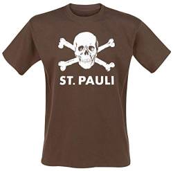 FC St. Pauli T-Shirt Totenkopf braun (M) von Do You Football