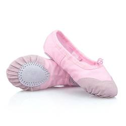 DoGeek Ballettschuhe Gymnastikschuhe Mädchen Tanzschuhe Damen Ballettschläppchen Ballerinas Kinder,Rosa,37 (Bitte bestellen Sie eine Nummer grösser) von DoGeek