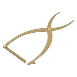 Augenbrauen-Schablonen-Lineal, Hochpräzise 3-Punkt-Positionierung, Goldener Schnitt, Symmetrisches Microblading-Augenbrauen-Lineal für Eyeliner-Tätowierung für den Salon (GOLD) von Doact
