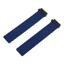 Doact Magnetisches Uhrenarmband, Stilvolles 20-mm-Ersatz-Sportuhrenarmband aus Silikon Zum Laufen für Fitness (BLUE) von Doact