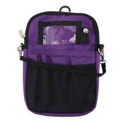 Krankenschwester-Hüfttasche, Oxford-Stoff, Bequeme und Sichere Krankenschwester-Gürteltasche, Tragbar für Scheren (Purple) von Doact