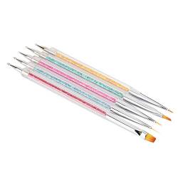 Nail Art Pen, 5-teilig, Nail Art Pinsel Stift, Maniküre-Werkzeug-Set, Zeichnen, Malen, Dekoration, Stift, Maniküre-Werkzeug, Maniküre-Malstift von Doact