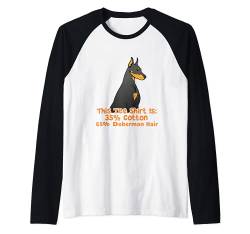 Doberman Pincher Dog Hair Shirt Raglan von Doberman Pinscher Lover Gift