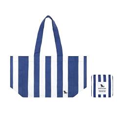 Dock & Bay Everyday Tote Bag — Wiederverwendbare Strand und Einkaufstasche - Cabana - Whitsunday Blue von Dock & Bay