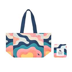 Dock & Bay Everyday Tote Bag — Wiederverwendbare Strand und Einkaufstasche - Stripes Go Wild - Get Wavy von Dock & Bay