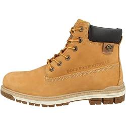 Dockers by Gerli Herren 43LU001 Combat Boots, Gelb (Golden Tan 910), 41 EU von Dockers by Gerli