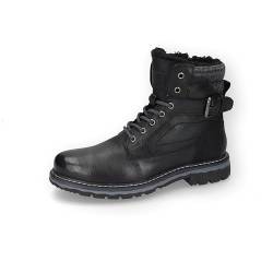 Dockers by Gerli Herren Combat Boots, Männer Stiefeletten,warm gefüttert,booties,halbstiefel,kurzstiefel,schwarz,47 EU von Dockers by Gerli