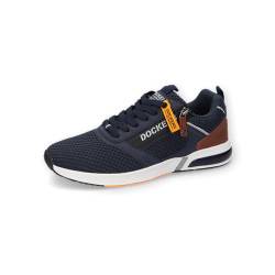 Dockers by Gerli Herren Low-Top Sneaker, Männer Halbschuhe,Wechselfußbett,schnürschuhe,Plateausohle,straßenschuhe,Navy,41 EU von Dockers by Gerli