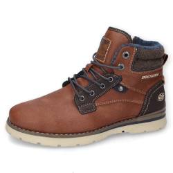 Dockers by Gerli Herren Schnürstiefeletten, Männer Boots,wasserabweisend,reißverschluss,stiefel,bootee,booties,cognac,42 EU / 8 UK von Dockers by Gerli