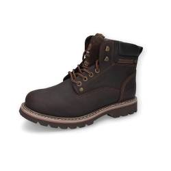 Dockers by Gerli Herren Combat Boots, Männer Sport- & Outdoorschuhe,wasserabweisend,warm gefüttert,schnürstiefel,cafe,45 EU von Dockers by Gerli