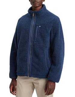 Dockers Herren Fleece Zip Up Jacket, Ocean Blue, S von Dockers