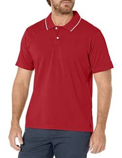 Dockers Herren-Poloshirt mit kurzen Ärmeln, Regular und Big & Tall, Rio Red, 4XL von Dockers