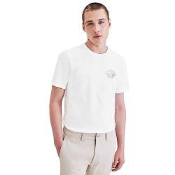 Dockers Hombre Tee T-Shirt, Mini W&A Logo Lucent White (Sahara Khaki), M von Dockers