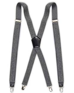 Dockers Men's Textured Solid Suspender, Gray, One Size von Dockers