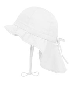 Döll Mädchen Sonnenhut Nackenschutz UV-Schutz 30 75335, Weiß (bright White 1000), 47 von Döll