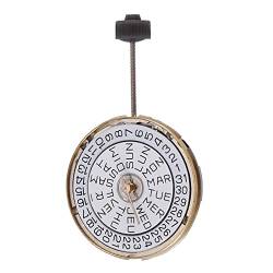Doengdfo 7022 Uhrwerk Quarzwerk Uhrwerk mit Doppelkalender Ersetzt 956.412 Uhrzubehör mit DREI Stiften von Doengdfo