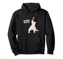 Border Collie Dog Dad Man, Weiß / Schwarz Pullover Hoodie von Dog Dad Collection