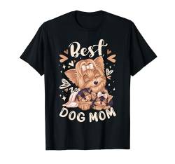 Beste Hundemama, Yorkshire Terrier und Welpe T-Shirt von Dog Parents Gift Ideas by Conreo