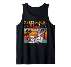 Vintage My Retirement Plan Costume Woman Fishing Shih Tzu Tank Top von Dog Vacations Costume