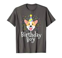 Corgi Shirt For Kids Birthday Boy Dog Party Puppy Love Pet T-Shirt von Dogs by 14th Floor