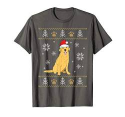 Ugly Christmas Golden Retriever Santa Pajamas Xmas Outfit T-Shirt von Dogs by 14th Floor