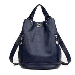 Mode Damen Rucksack Klein Damentasche PU Leder Schultertasche Rucksacktasche Rucksäcke Frauen Rucksack 2 in 1 Multifunktionaler Rucksack von DokinReich