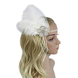 Fascinator mit Federn im Stil der 1920er Jahre, Kopfschmuck für Damen, Kentucky Derby, Cocktail, Hochzeit, Teeparty, Gatsby von Dola22g