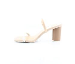 Dolce Vita Damen Noles Sandale mit Absatz, Naturfarben/weißes Leder, 37 EU von Dolce Vita