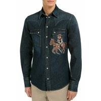 DOLCE & GABBANA Langarmhemd DOLCE GABBANA MENS DENIM COWBOY TEXAS PATCH HEMD OVERSHIRT SHIRT 37 / von Dolce & Gabbana