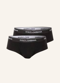 Dolce & Gabbana 2er-Pack Slips schwarz von Dolce & Gabbana