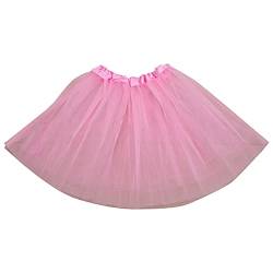 Ballett Tütü Mädchen-Prinzessin-Rock dreilagiger Mesh- Panton-Röcke Halbrock Kindertanzserie dreilagiger Sandrock Tüllrock Bunt (Pink, 2-8 Years) von DolceTiger