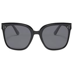 Dollger Faltbare polarisierte Sonnenbrille mit runder Hartschalenabdeckung Retro-Faltsonnenbrille UV400 gefaltete Sonnenbrille für Männer und Frauen von Dollger