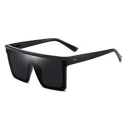 Dollger Sonnenbrille, UV400 Schutz Herren Damen Vintage Sonnenbrillen Sportbrille, Ultra-Leicht Rahmen Schutzbrille Rechteck Flat Top Retro Sunglasses von Dollger