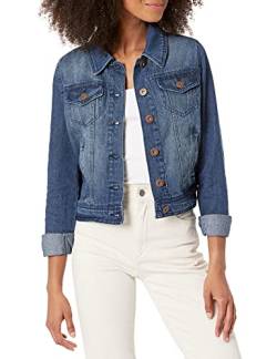 dollhouse Damen Jeansjacke, dunkle Waschung, Small von Dollhouse