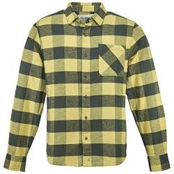Dolomite Herren Camisa MS Flanell Check Businesshemd, Spice Yellow/Tree Green, L von Dolomite