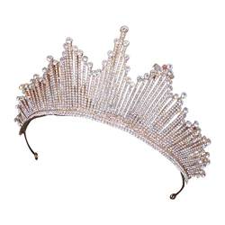 Barock-Tiaras im Vintage-Stil, Kristall, für Braut, für Frauen, Braut-Stirnbänder, Hochzeit, Haarschmuck, Stirnband und von Domasvmd
