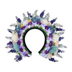 Damen-Haarspange mit Blüten für modische Frisuren, zartes Blumenhaarnadel-Accessoire, elegantes Blumen-verziertes Haarband, vielseitiges Stirnband von Domasvmd