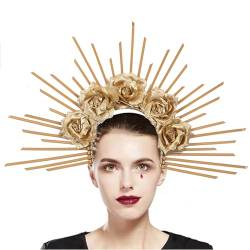 Damen-Kopfschmuck, stilvolles Sonnen-Stirnband, modischer Kopfschmuck, eleganter Kopfschmuck, Legierungsmaterial, für Partys und Hochzeiten, Haarschmuck von Domasvmd