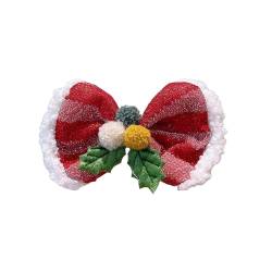 Domasvmd Weihnachts-Haarspange, Weihnachtsmannmütze, Stirnband, für Damen und Mädchen, Schleife, Haarnadel, Cosplay, Kopfbedeckung für Kinder, Party, Urlaub, Party, Dekoration, Urlaub Haarband von Domasvmd