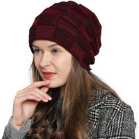 DonDon Beanie Damen warme Schlauchmütze Strickmütze (Packung, 1-St) Wintermütze, Beanie mit Flechtmuster und Teddyfleece von DonDon