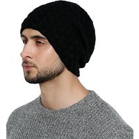 DonDon Beanie Herren Winter long geflochten (Packung, 1-St) Wintermütze, Beanie mit Flechtmuster und Teddyfleece von DonDon