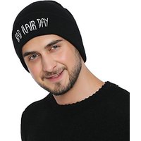 DonDon Beanie stylische Herren Winter Beanie (Packung, 1-St) Wintermütze, mit coolem Statement-Print, Strickmütze mit Krempe von DonDon