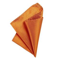 DonDon Herren Einstecktuch 21 x 21 cm formstabil und verstellbar für feierliche Anlässe orange von DonDon